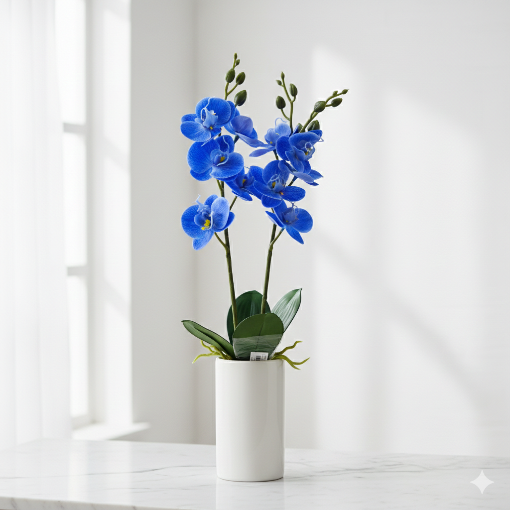 Enkel Orchidé plastblomma