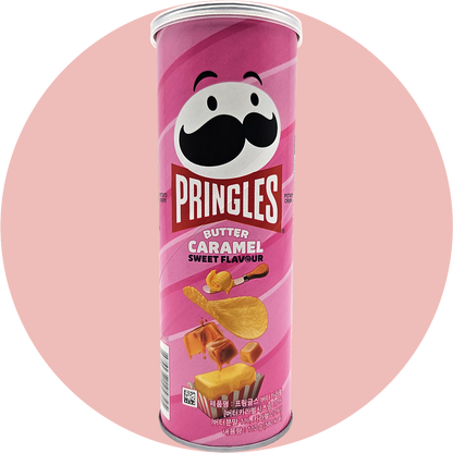 Butter caramel 100g, Pringles chips