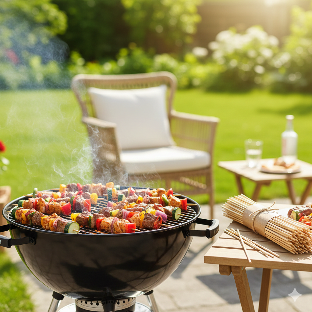 BBQ Grillpinnar i Bambu 25cm (80st)