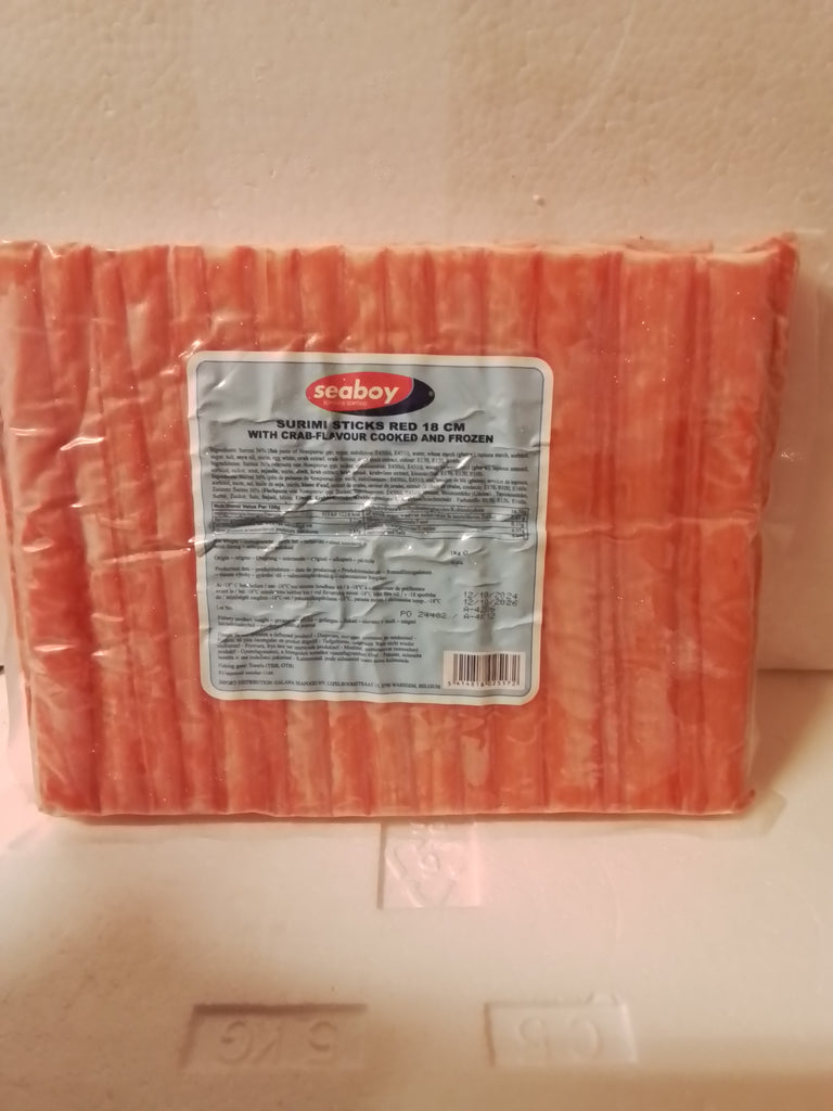(Kopia) Fryst Surimi Crabsticks 18cm 1kg Seaboy