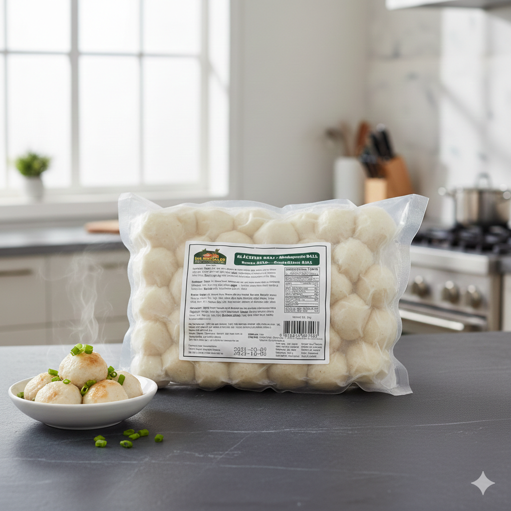 Bläckfisk bollar(Hot pot) 500g, East Asian Food