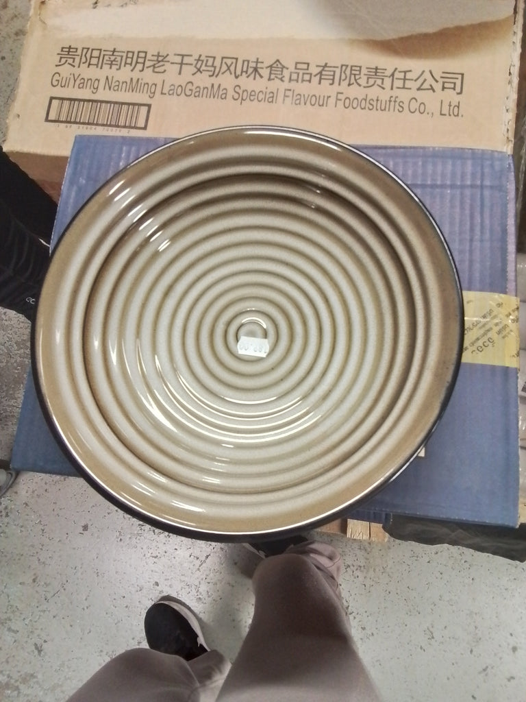 Tallrik Rund Beige Spiral Ø25cm | H5,5 cm