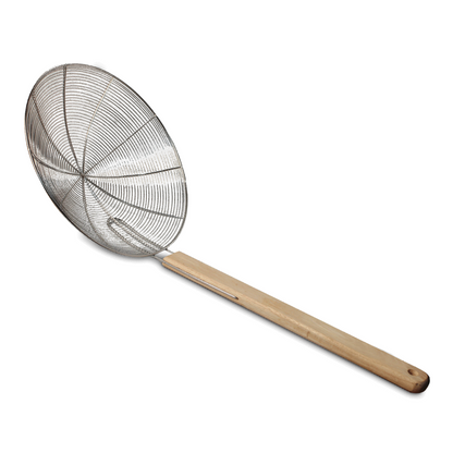 Stor wok sil med trädhantag 20cm