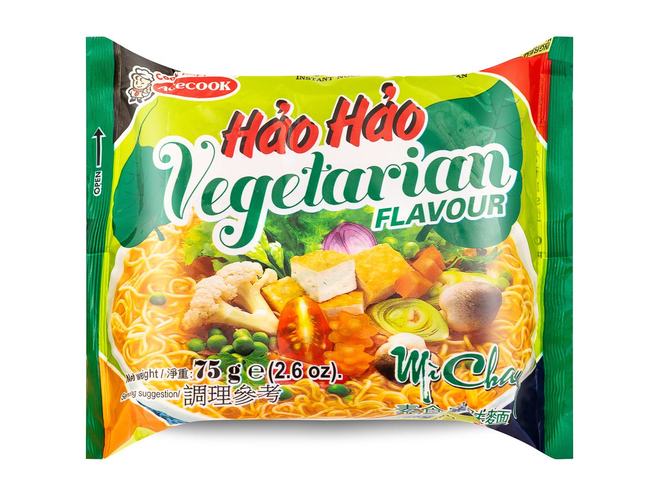 Vegetarisk snabbnudlar 75g, Acecook