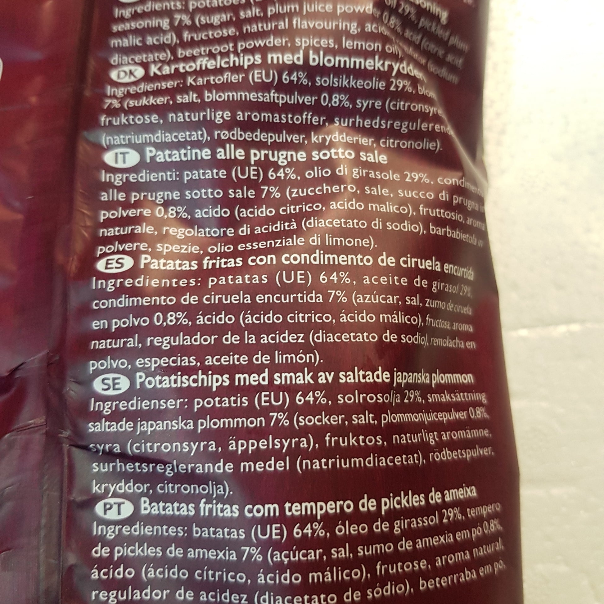 Japanska Chips, Picklade plommon, Koikeya, 100g