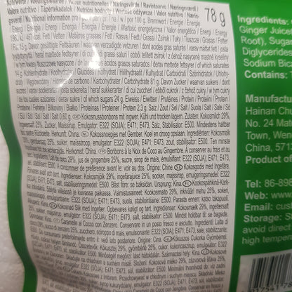 Ingefära kokos godis