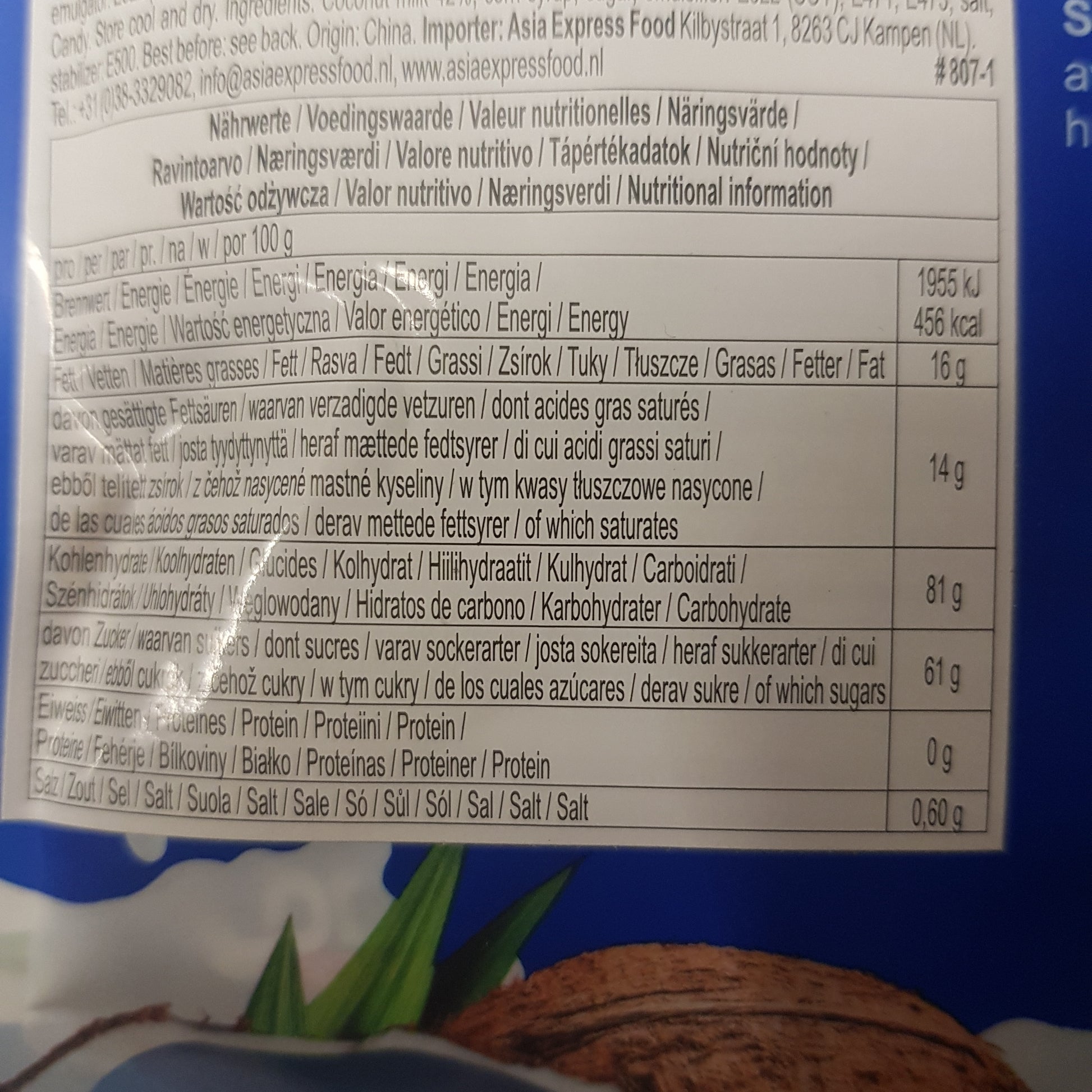 kokos mjölk godis