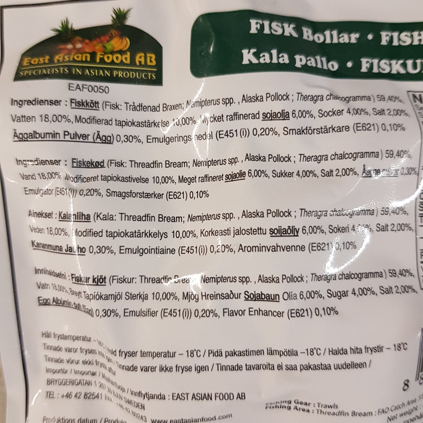 Fryst Fiskbullar 500g