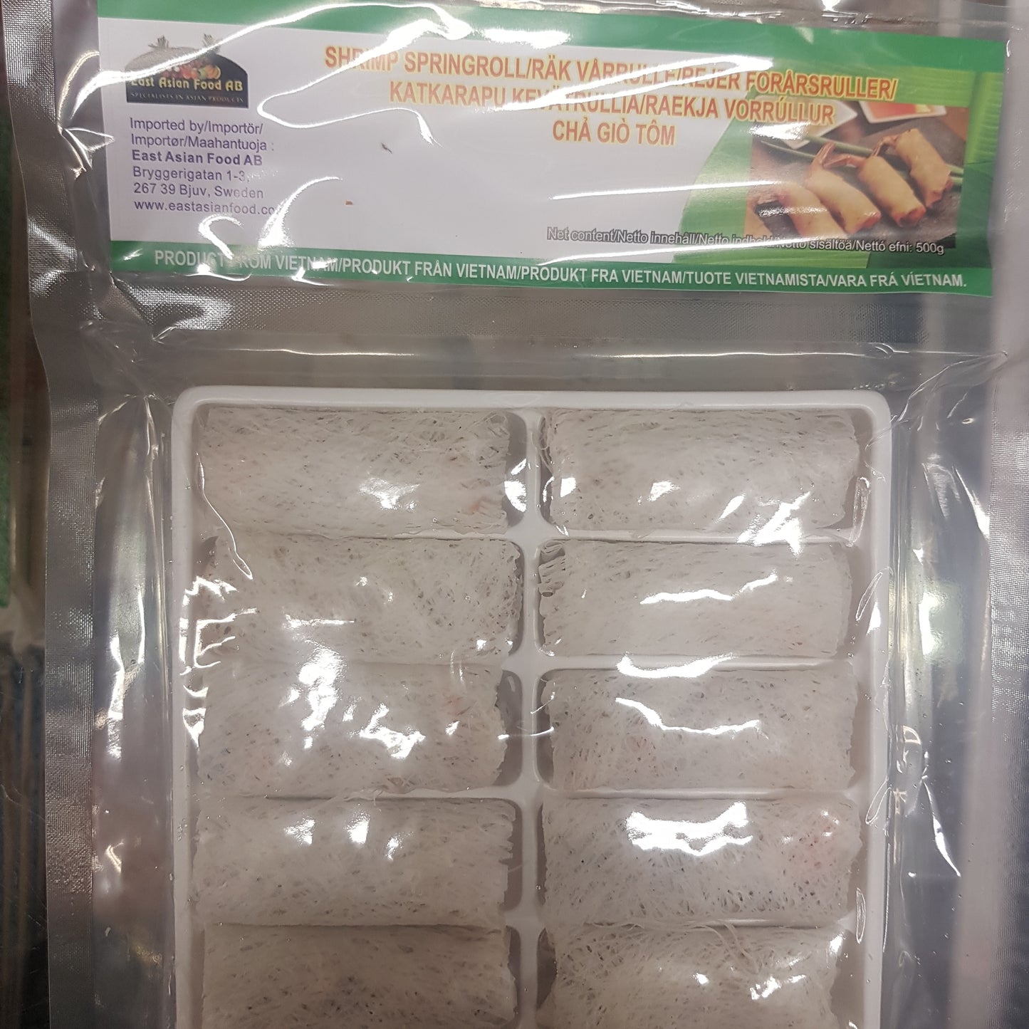 Räk vårrullar 500g, East Asian Food