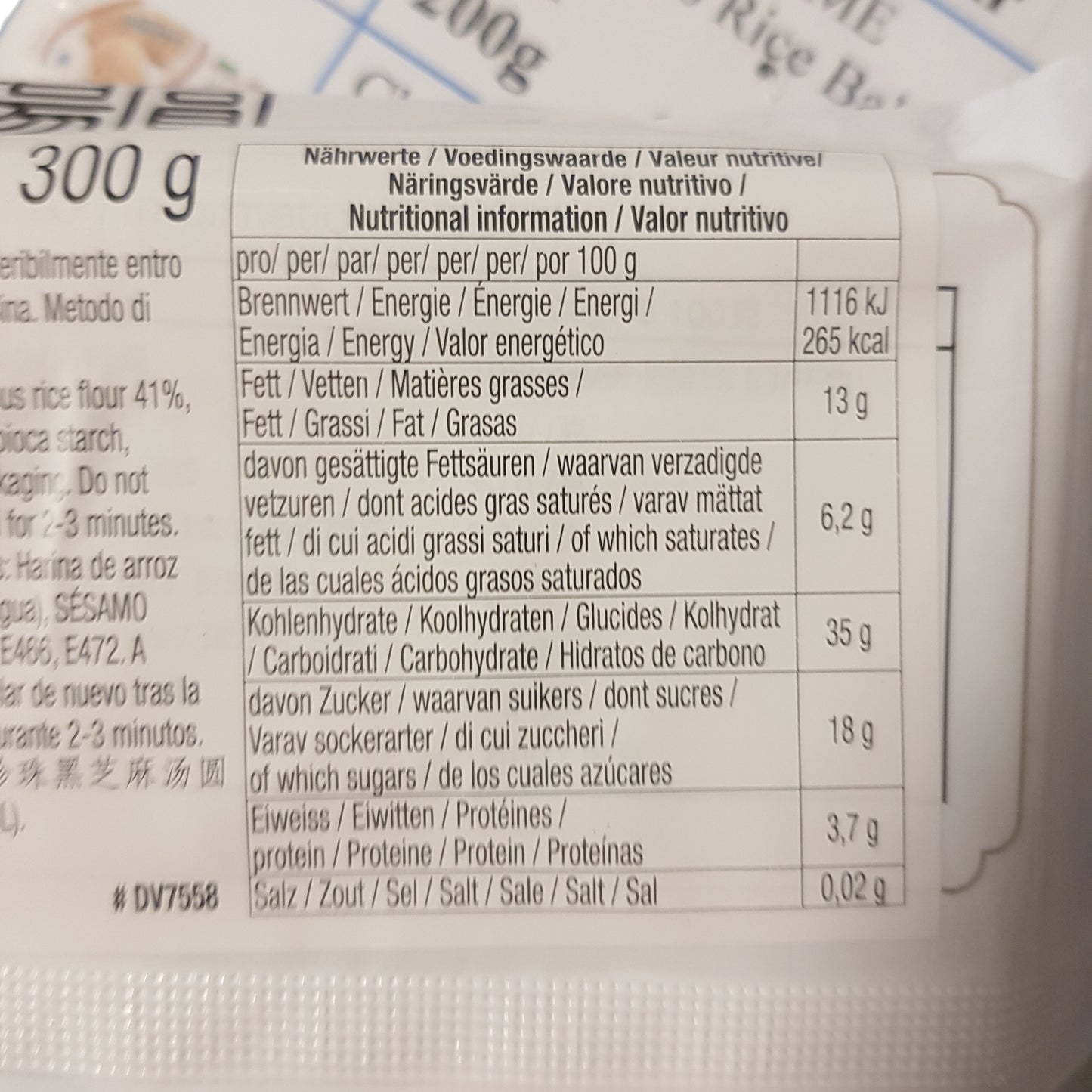Kineskt Mini Mochi med sesamfyllning 300g, Synear