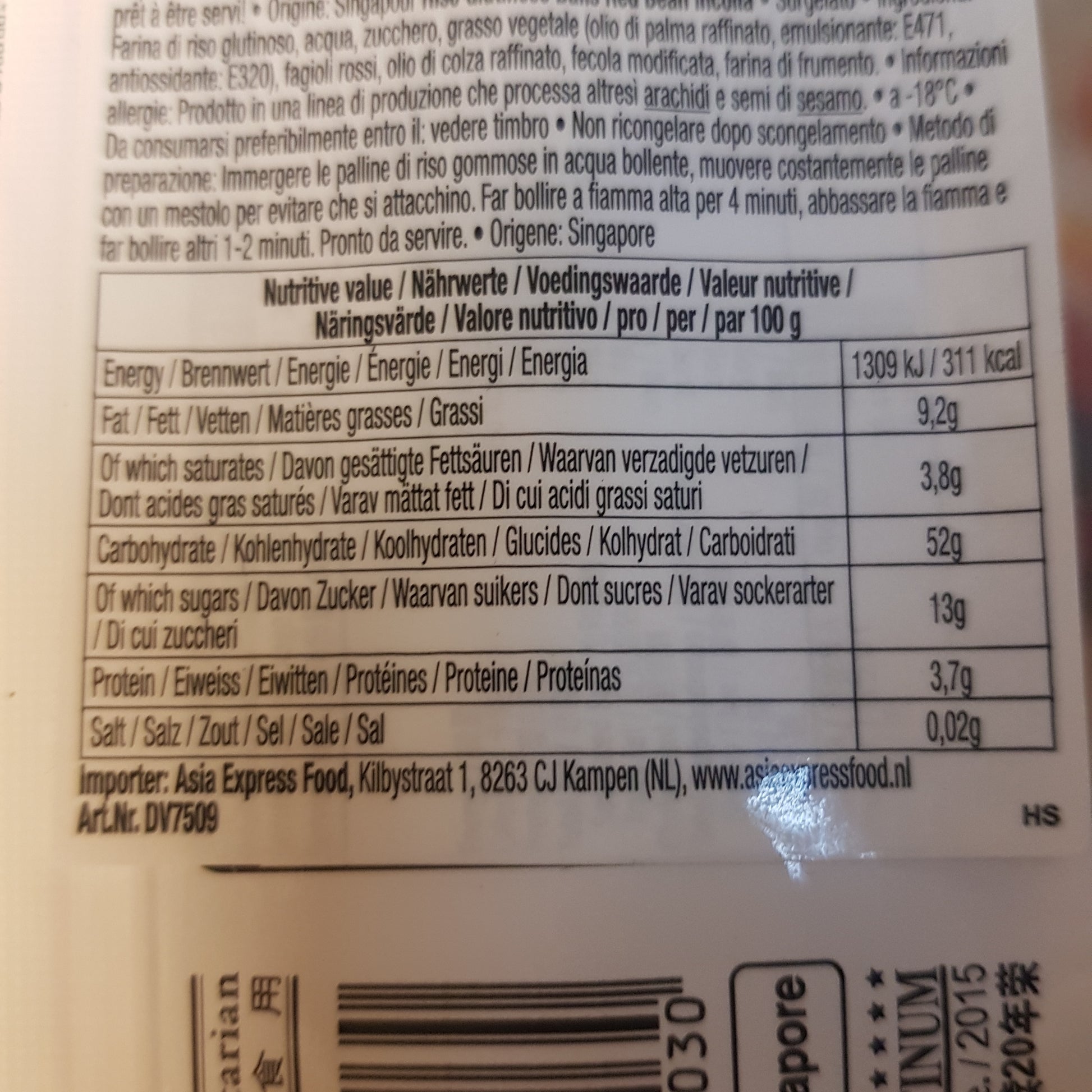 Kinesisk rödabönor mochi soppa