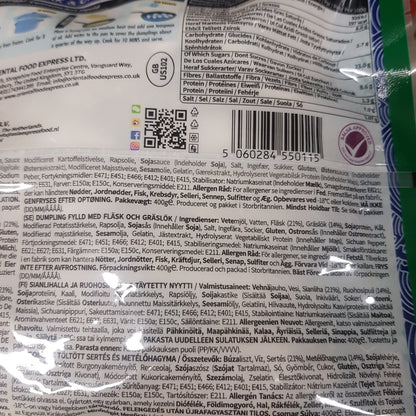 Fläsk och gräslök dumpling 400g, Kung Fu Panda