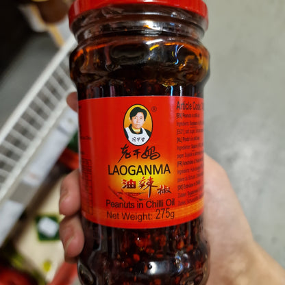Lao gan ma chiliolja med jordnötter 275g
