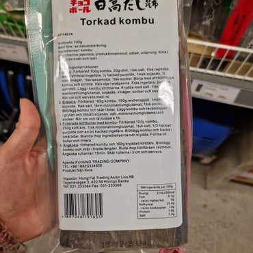 Torkade sjögräs (kombu) 100g