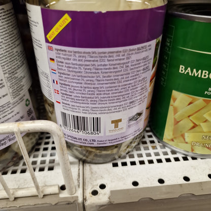 bambuskott inlagd med ostronsvamp