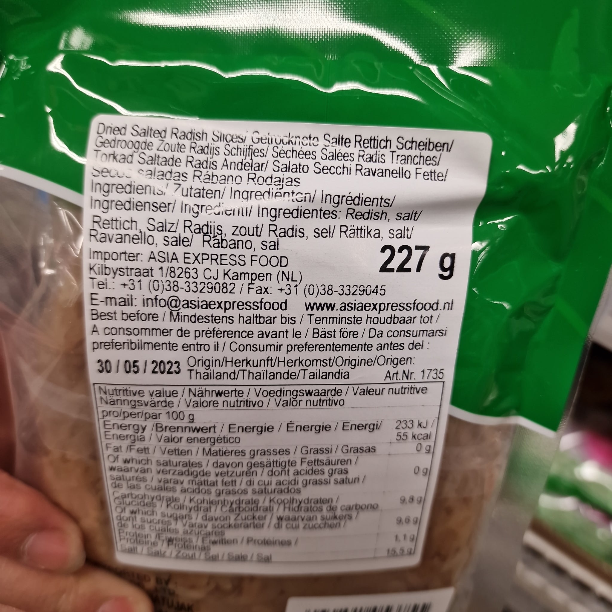 Inlagd rättika (salt) 227g, Golden Chef – asienlivs