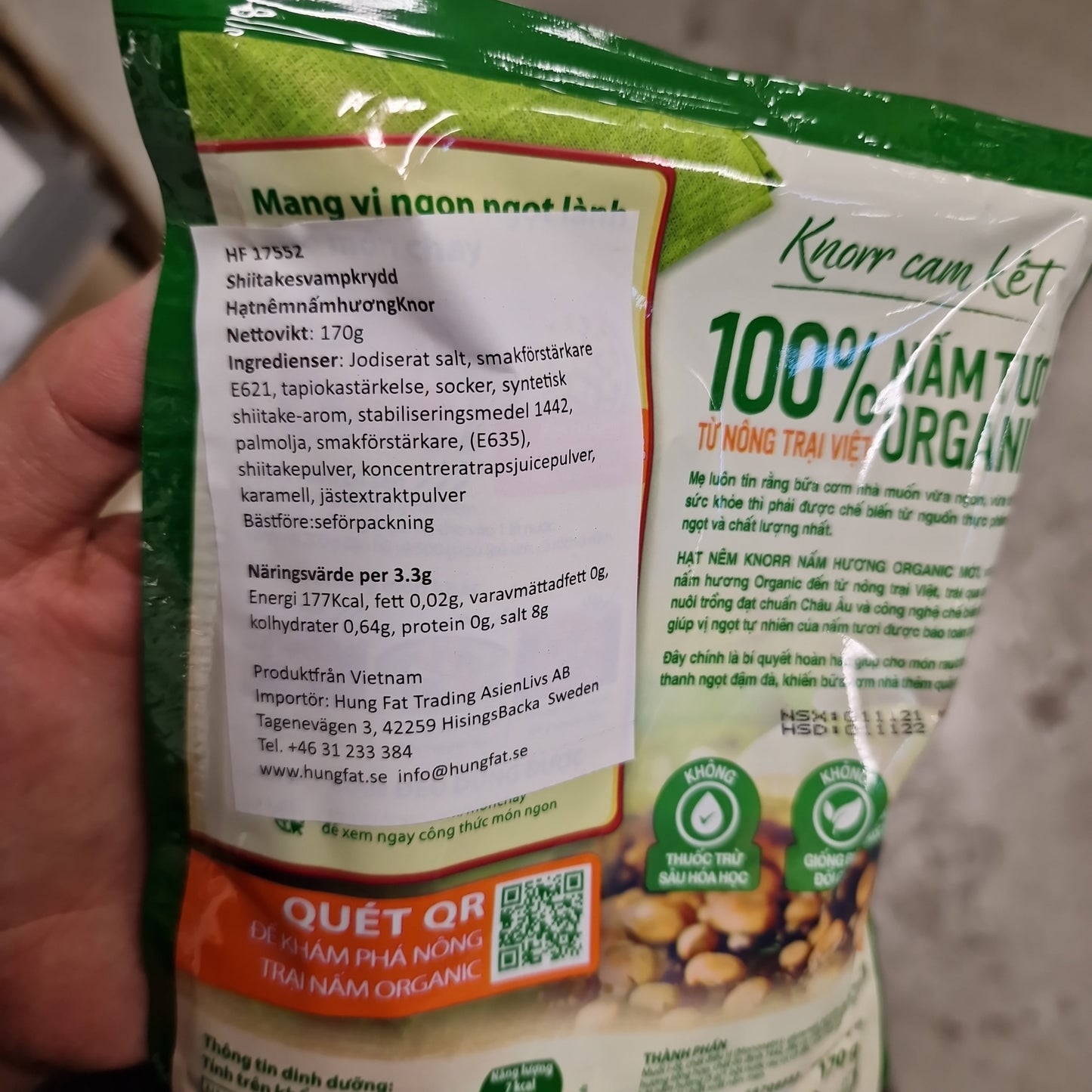 Vegetarisk Svamp Buljong 170g, Knorr