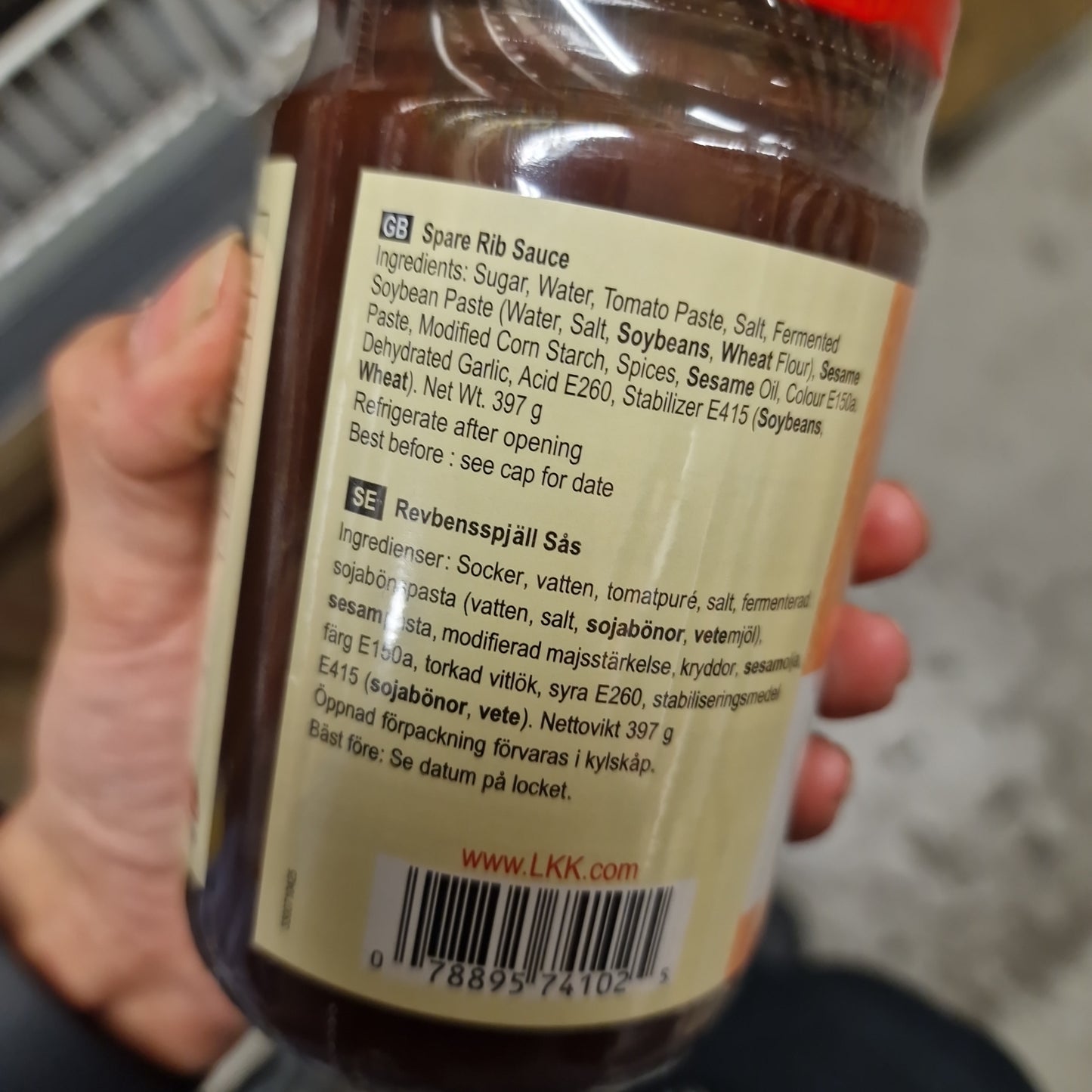 Revbensspjäll sås 397g ,LKK