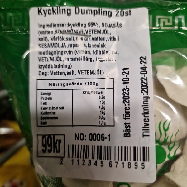 Dumpling kyckling 20st