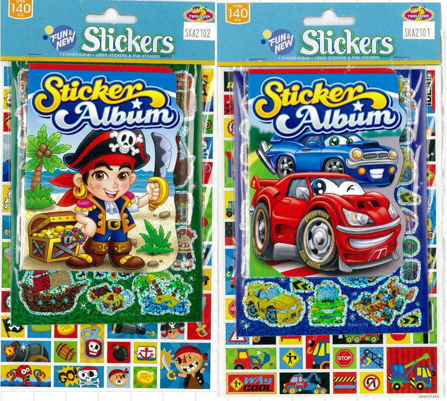 STICKERSALBUM BILAR/ PIRAT