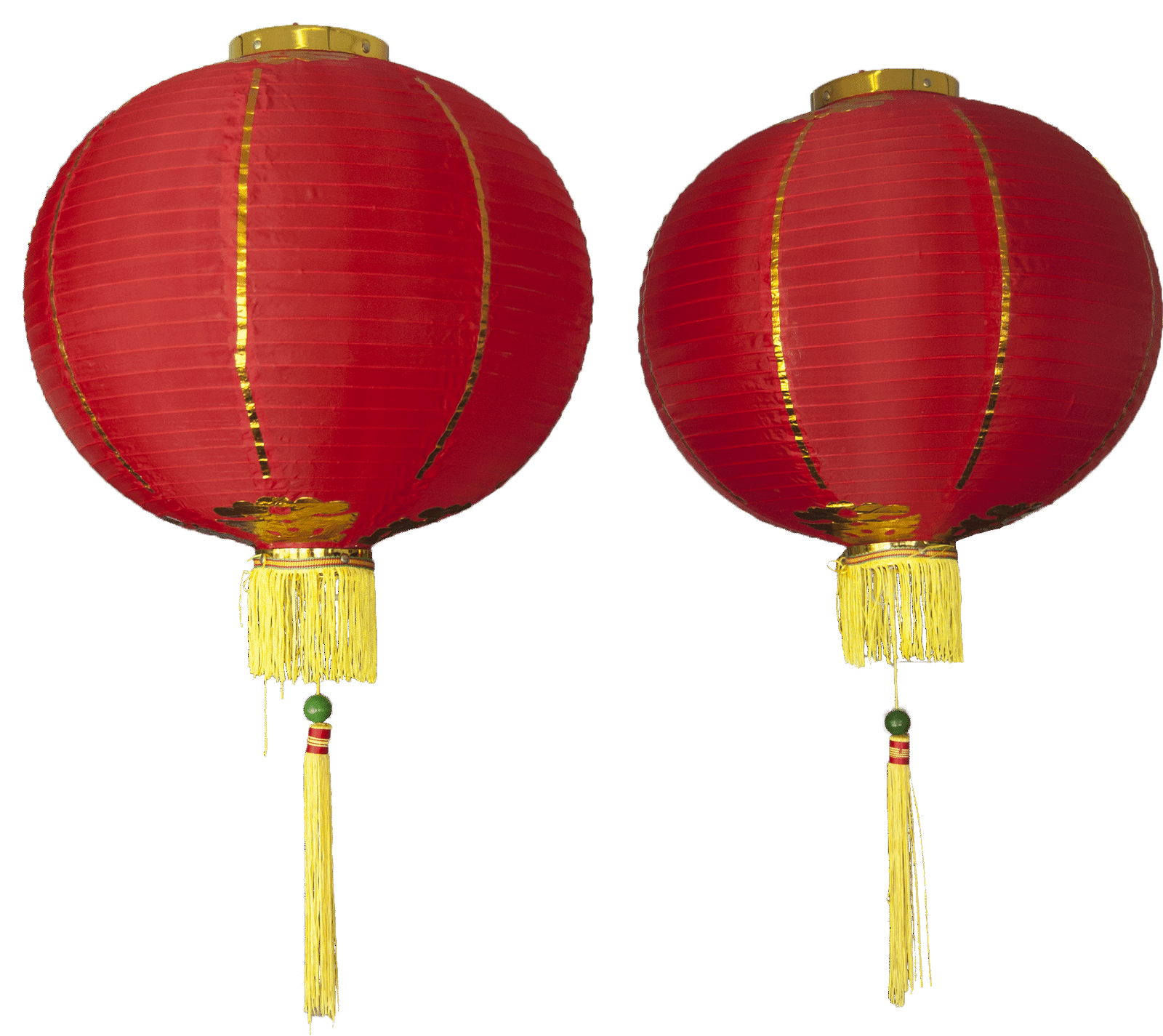 lykta kinesisk röd 2pack 25cm