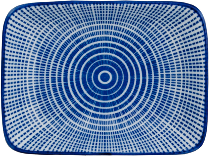 Såsskål Rektangular oriental tokusa 10,5×7,5 cm