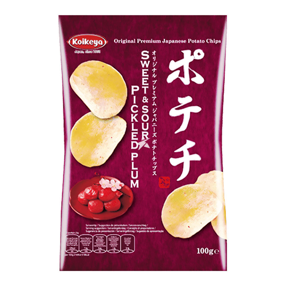 Japanska Chips, Picklade plommon, Koikeya, 100g