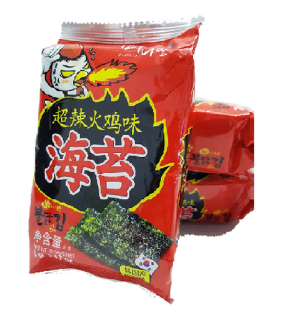 Rostad koreansk spicy sjögräs snacks 3-pack