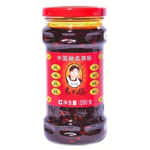 Lao gan ma chilioljasås med svartabönor 280g