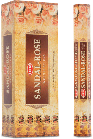 Rökelse sandal ros