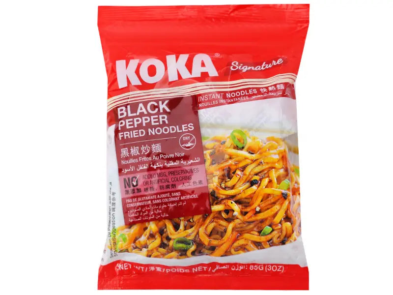 Koka Instant Noodles - Black Pepper Fried, 85g