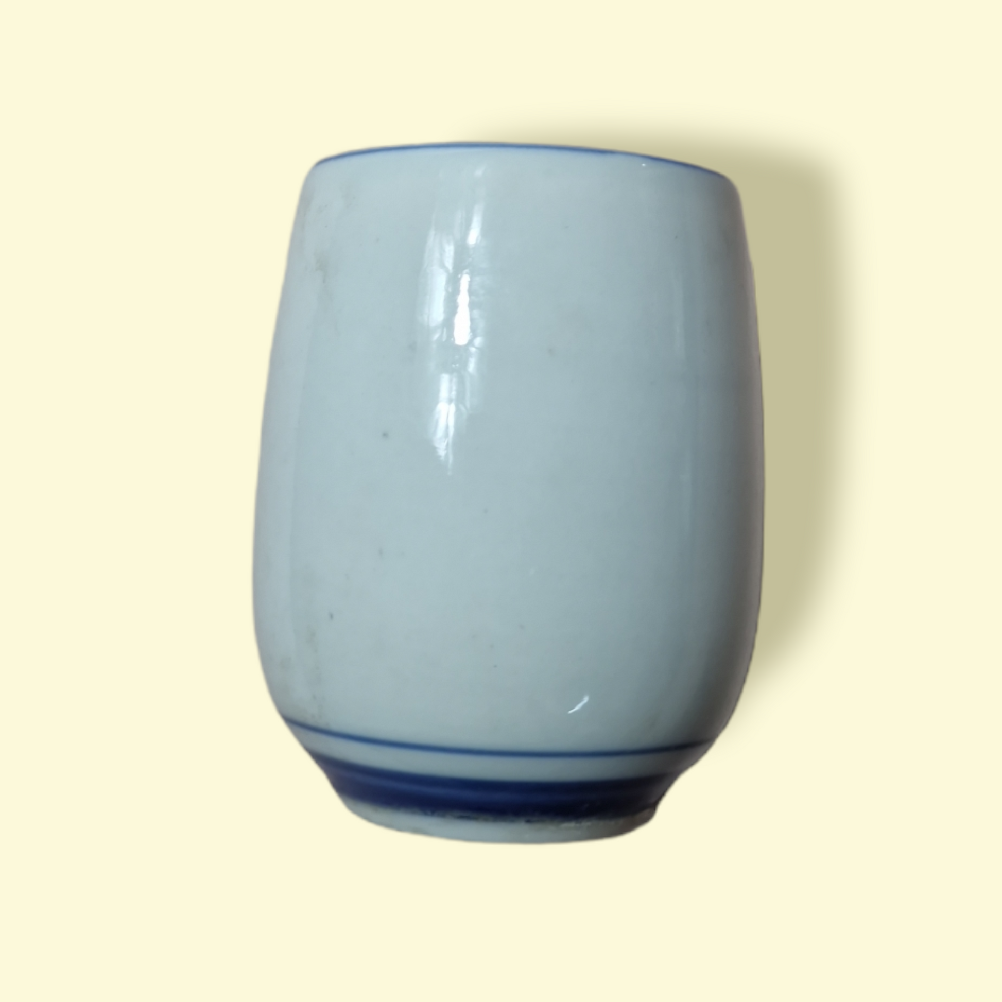 Liten Blå Kantig Kopp