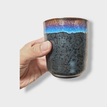 Liten Blå/Svart Kopp