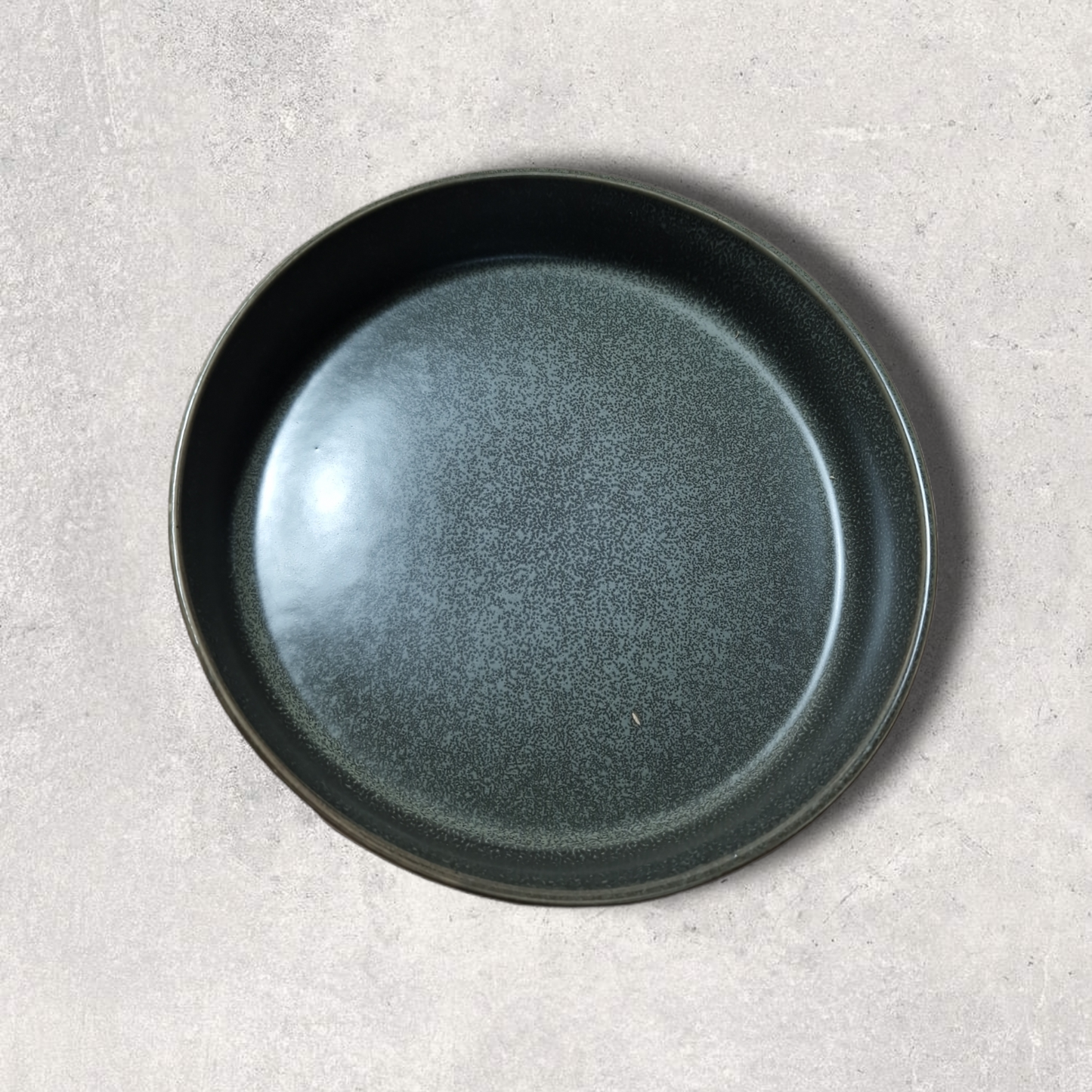 Grå Djup Tallrik