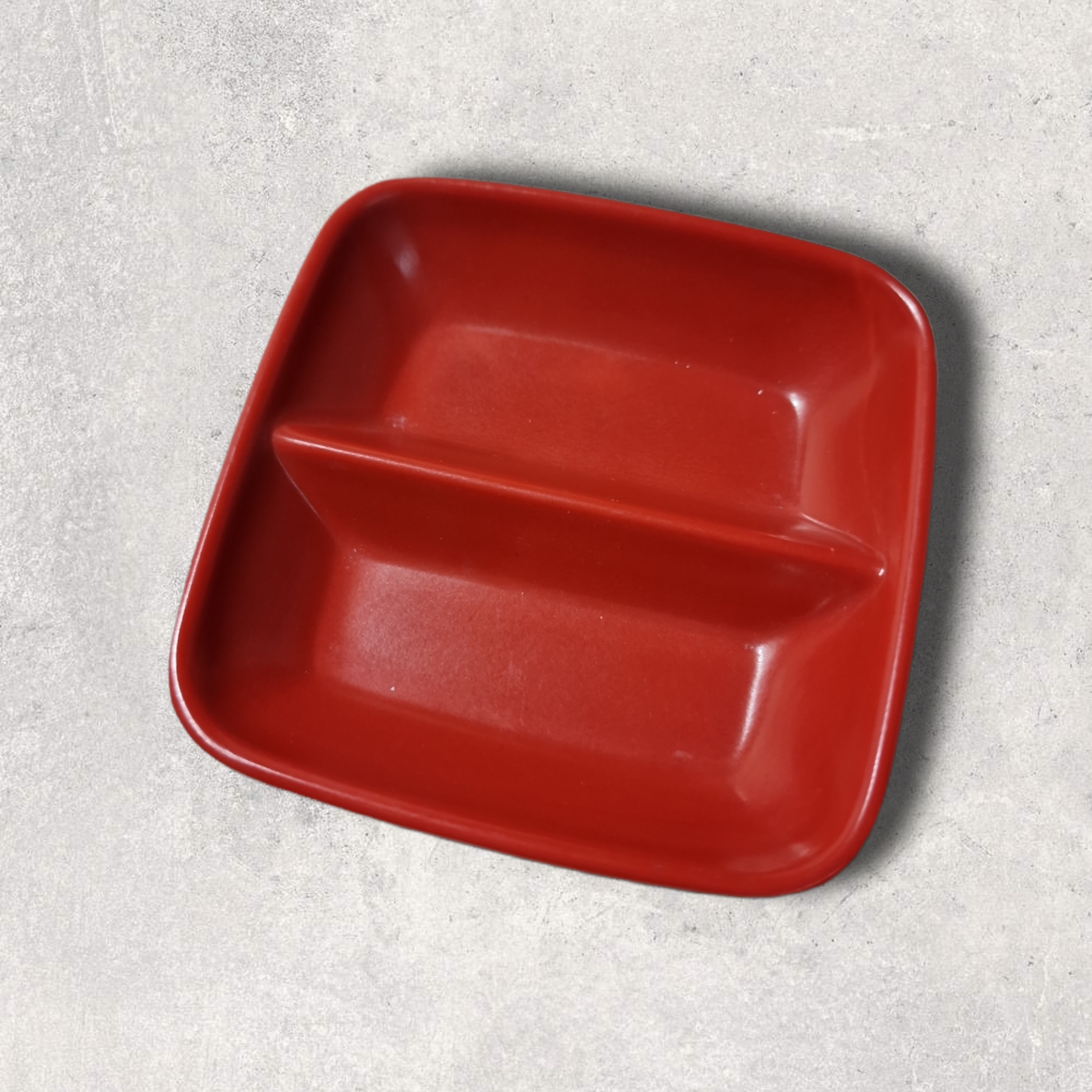 liten plast dubbel såsfat