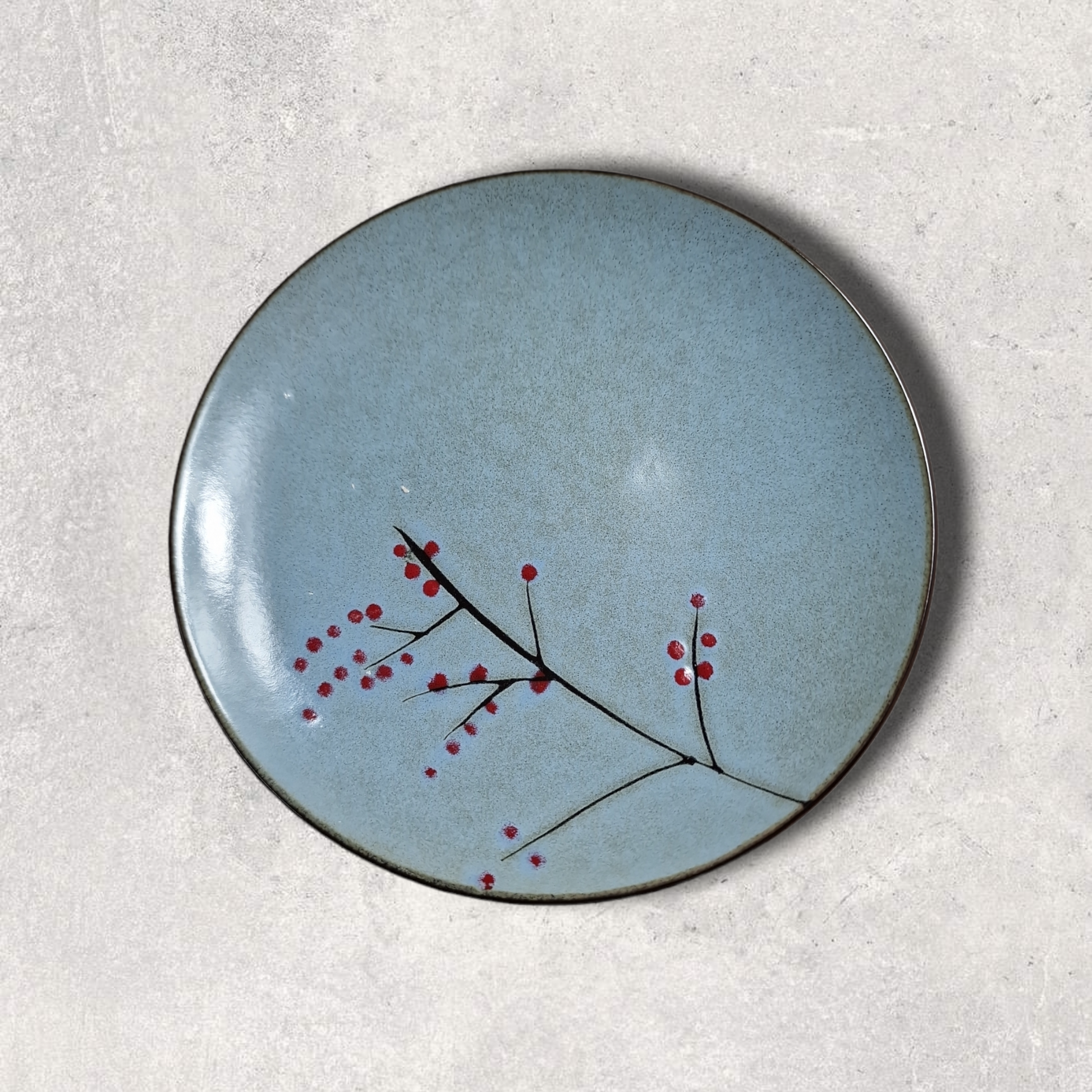 Grå Kvist Mönstrad Assiett