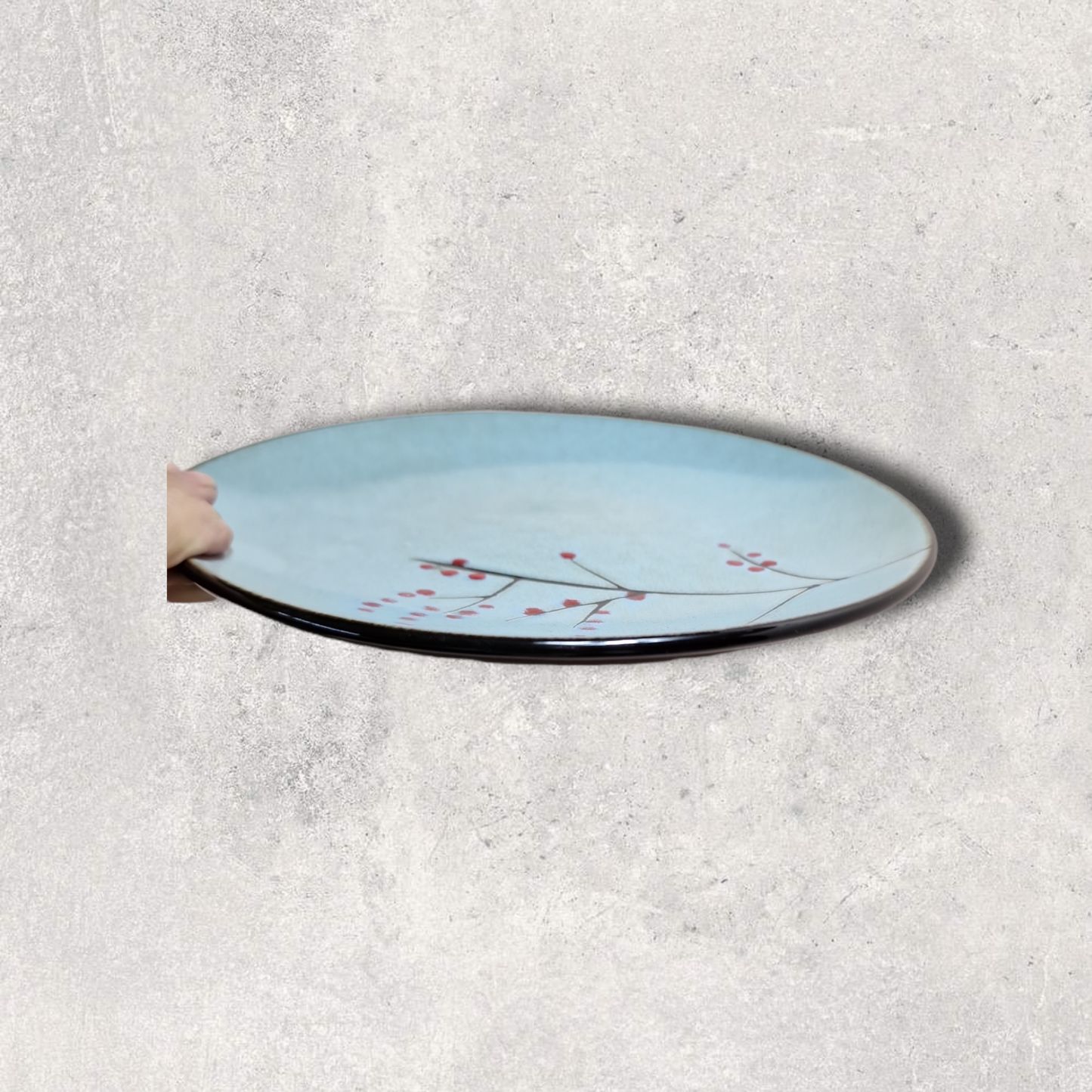 Grå Kvist Mönstrad Assiett