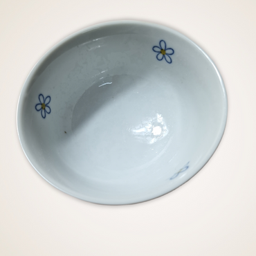 Liten Blå Blommig Skål
