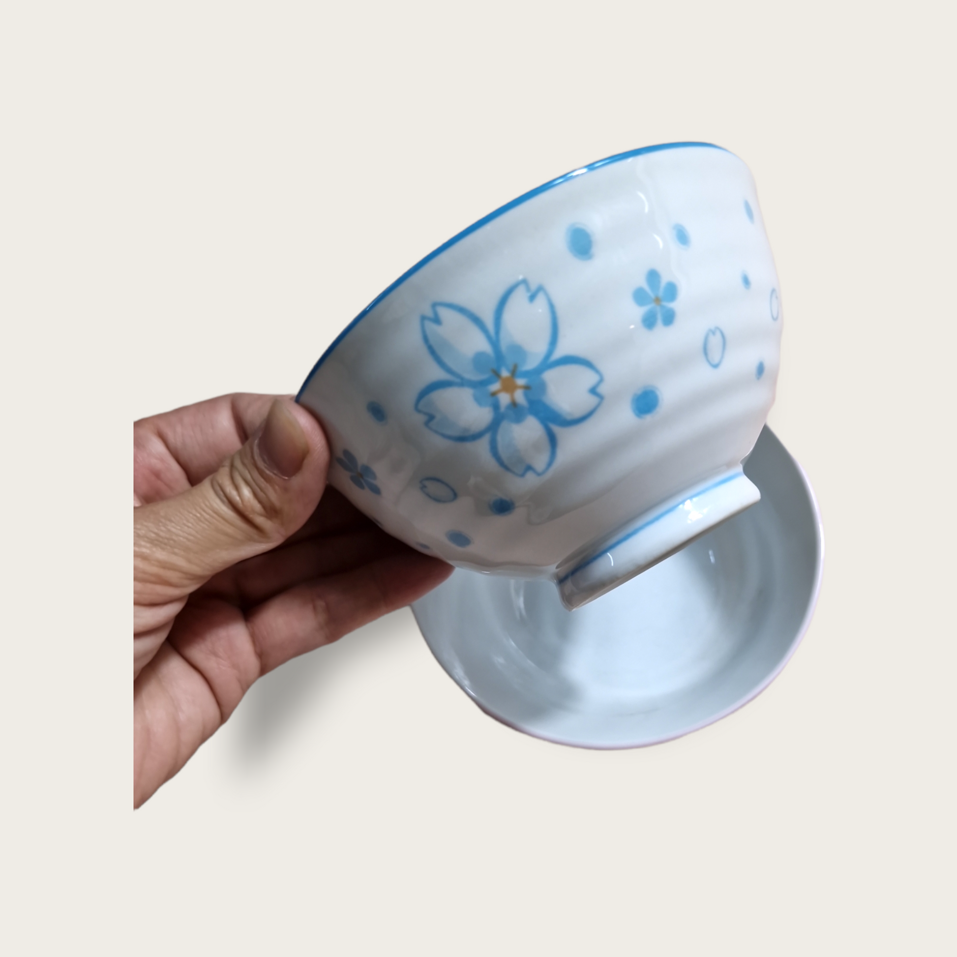 Blommönstrade Riskålar