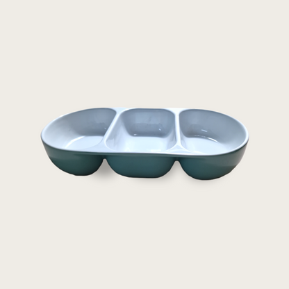 3-Delad Tukos Skål i Porslin