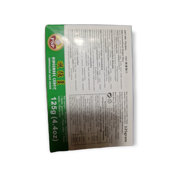 Karamelliserad ingefära godis 125g, PSP