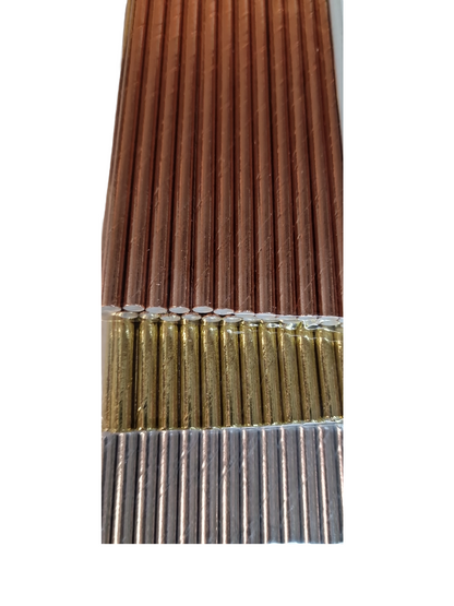 guld/silver/rosé sugrör