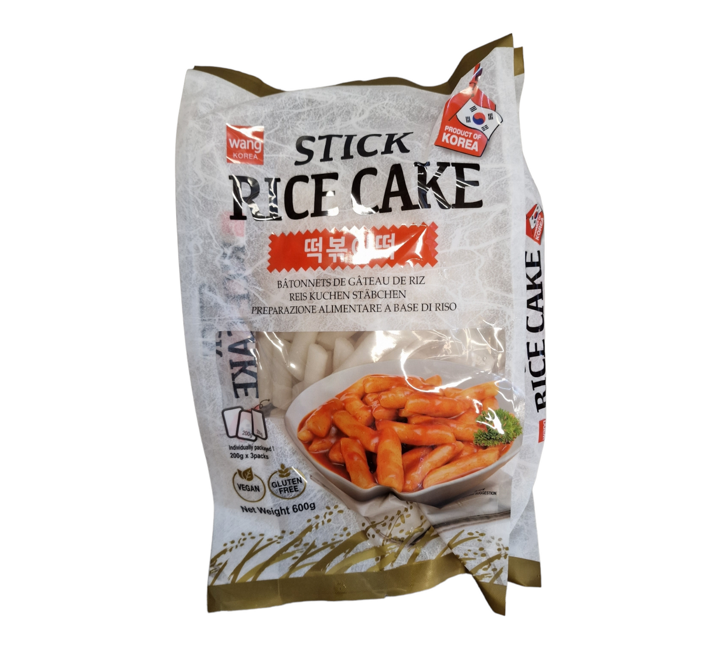 koreansk riskaka skivor 600g toppoki