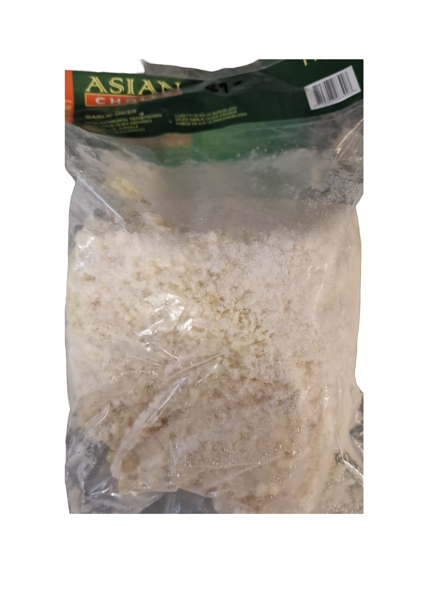 fryst hakad vitlöksbitar