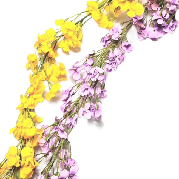 Plastblomma girlang 1,8m