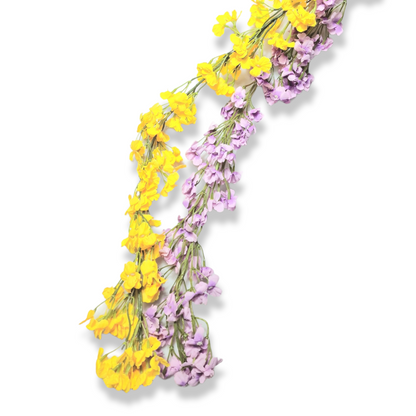 Plastblomma girlang 1,8m