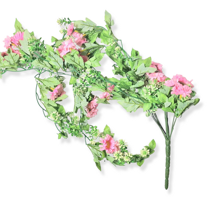 plastblomma girlang