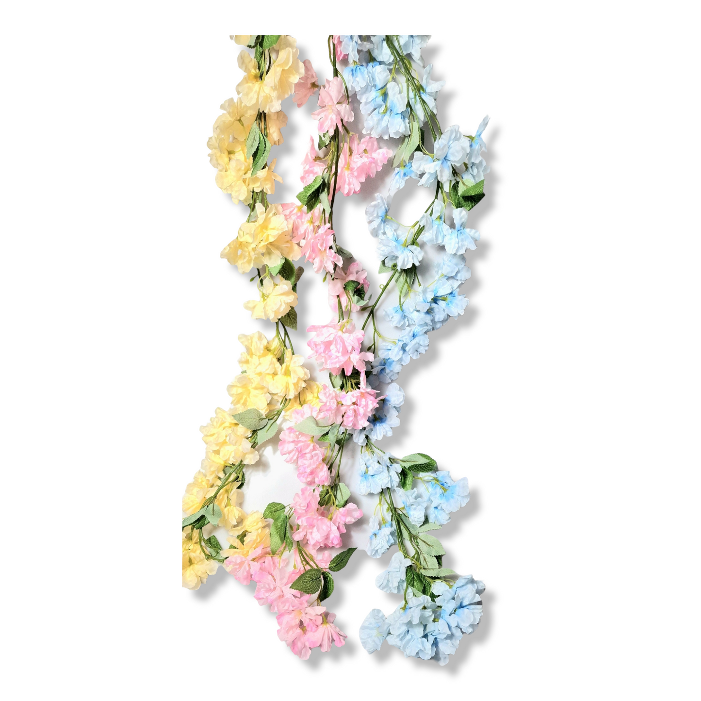 plastblomma girlang
