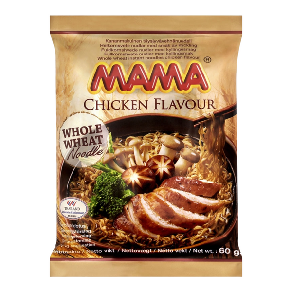 MAMA Instant Whole Wheat Noodles - Chicken Flavour, 60 g