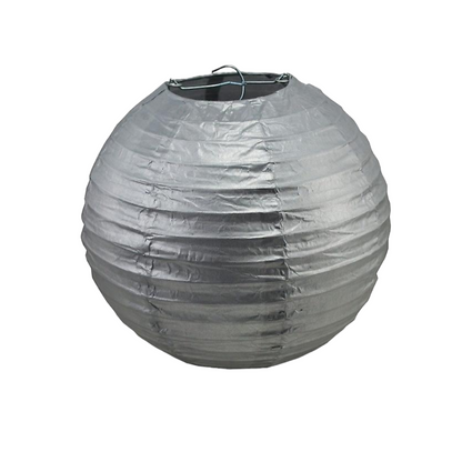 Papperslykta 30cm Guld/silver